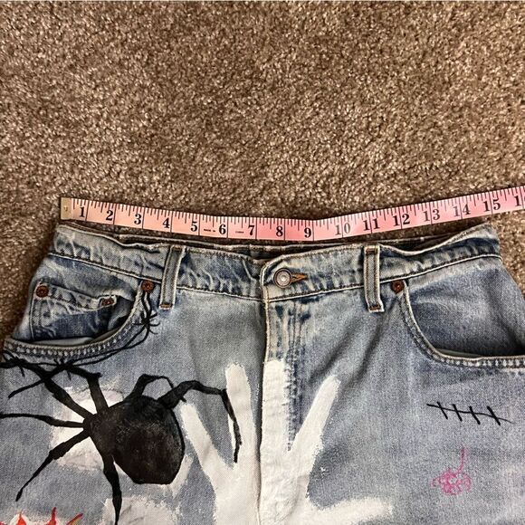 Vintage Levi's 551 Custom Paint Jeans - Picture 8 of 8